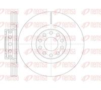 2x Disque de frein Essieu avant ventilé 6781.10 REMSA pour AUDI VW
