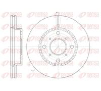 2x Disque de frein REMSA 6804.10 convient pour VW HONDA