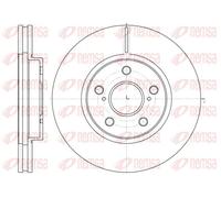 2x Disque de frein Essieu avant ventilé 6862.10 REMSA pour TOYOTA LEXUS
