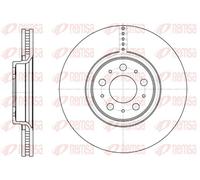 2x Disque de frein Essieu avant ventilé 6866.10 REMSA pour VOLVO XC90 I S60 I