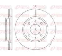 2x Disque de frein Essieu avant ventilé 6890.10 REMSA pour MITSUBISHI LANCER VII