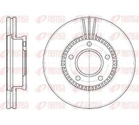 2x Disque de frein Essieu avant ventilé 6892.10 REMSA pour MAZDA MPV I