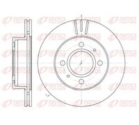 2x Disque de frein Essieu avant ventilé 6927.10 REMSA pour HYUNDAI ATOS