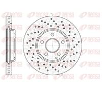 2x Disque de frein Essieu avant ventilé 6943.10 REMSA pour MERCEDES-BENZ