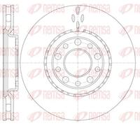2x Disque de frein Essieu avant ventilé 6964.10 REMSA pour ALFA ROMEO BRERA 159