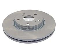 2x Disque de frein Essieu avant ventilé de l'intérieur 108421 FEBI BILSTEIN