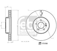 FEBI BILSTEIN 175168 Disque de frein