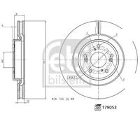 2x Disque de frein Essieu avant ventilé de l'intérieur 179053 FEBI BILSTEIN