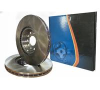 2x Disque de frein Essieu avant ventilé de l'intérieur 6041479 KRAFT AUTOMOTIVE