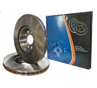 2x Disque de frein Essieu avant ventilé de l'intérieur 6045475 KRAFT AUTOMOTIVE