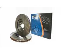 2x Disque de frein Essieu avant ventilé de l'intérieur 6046865 KRAFT AUTOMOTIVE