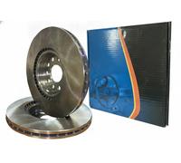2x Disque de frein Essieu avant ventilé de l'intérieur 6048590 KRAFT AUTOMOTIVE