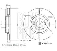 BLUE PRINT ADBP430151 Disque de frein