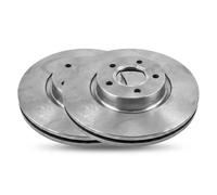2x Disque de frein Essieu avant ventilé V25-80018 VAICO pour FORD VOLVO