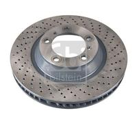 2x Disque de frein FEBI BILSTEIN 172937 convient pour PORSCHE