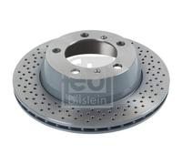 2x Disque de frein FEBI BILSTEIN 44023 convient pour PORSCHE