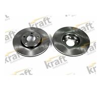 2x Disque de frein ventilé 6040130 KRAFT AUTOMOTIVE pour AUDI SKODA SEAT