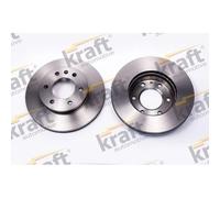 2x Disque de frein KRAFT Automotive 6041414 convient pour MERCEDES-BENZ VAG