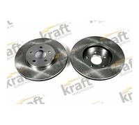 2x Disque de frein ventilé 6042210 KRAFT AUTOMOTIVE pour FORD JAGUAR