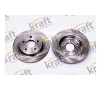2x Disque de frein KRAFT AUTOMOTIVE 6052204 convient pour FORD