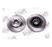 2x Disque de frein KRAFT Automotive 6055121 convient pour RENAULT