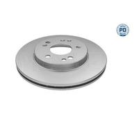 2x Disque de frein MEYLE 015 521 0033/PD convient pour MERCEDES-BENZ