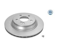 2x Disque de frein MEYLE 015 523 0048/PD convient pour MERCEDES-BENZ