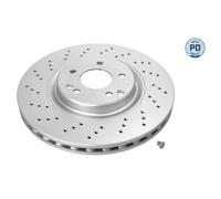 2x Disque de frein MEYLE 083 521 0006/PD convient pour MERCEDES-BENZ