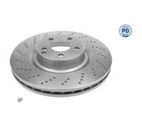2x Disque de frein MEYLE 083 521 0019/PD convient pour MERCEDES-BENZ