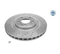 2x Disque de frein MEYLE 083 521 0021/PD convient pour MERCEDES-BENZ