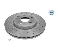Meyle Disque de frein 0835210022/PD 2x avant perforé ventilé intérieur pour Mercedes W176/W242/W246
