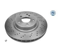 2x Disque de frein MEYLE 083 521 0040/PD convient pour MERCEDES-BENZ
