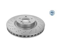 2x Disque de frein MEYLE 083 521 2105/PD convient pour MERCEDES-BENZ