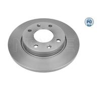 2x Disque de frein MEYLE 11-15 521 0036/PD convient pour CITROËN PEUGEOT