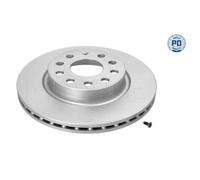 Meyle Disque de frein 183 521 1044/PD Avant Ø280 mm Ventilé pour Audi/Seat/Skoda/VW – 2x