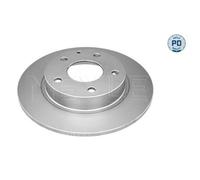 Lot de 2 Meyle Disque de Frein Essieu Arrière 35-15 523 0019/PD pour Mazda