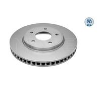 2x Disque de frein MEYLE 36-15 521 0060/PD convient pour NISSAN