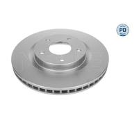 2x Disque de frein MEYLE 36-15 521 0071/PD convient pour NISSAN