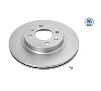 2x Disque de frein MEYLE 37-15 521 0045/PD convient pour HYUNDAI