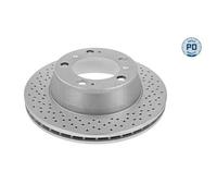 Meyle Disque de frein 483 523 0002/PD Essieu arrière ventilé 2x pour Porsche 911