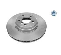 2x Disque de frein Essieu avant ventilé 53-15 521 0012/PD MEYLE pour LAND ROVER