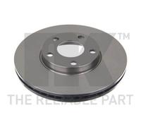 2x Disque de frein NK 204765 convient pour VW