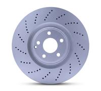 1x Disque de frein HELLA 8DD 355 126-341 convient pour MERCEDES-BENZ