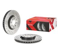2x Disque de frein perforé/ventilé de l'intérieur 09.5180.3X BREMBO pour LANCIA