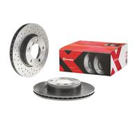 2x Disque de frein perforé/ventilé de l'intérieur 09.5390.3X BREMBO pour BMW 3