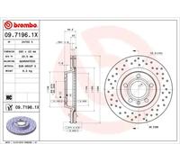 Disque de frein BREMBO XTRA LINE BREMBO 09.7196.1X, 1 pièce