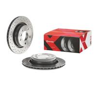 2x Disque de frein perforé/ventilé de l'intérieur 09.7702.1X BREMBO pour BMW 3