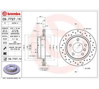 Brembo Disque de frein Xtra Line - Xtra 09.7727.1X