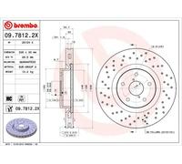 Brembo Disque de frein 0978122X avant perforé ventilé 1 pièce