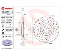 Disque de frein BREMBO XTRA LINE BREMBO 09.7880.1X, 1 pièce